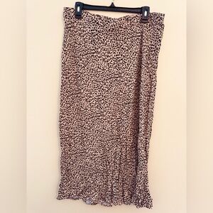 SO Women's Animal Print Maxi Skirt